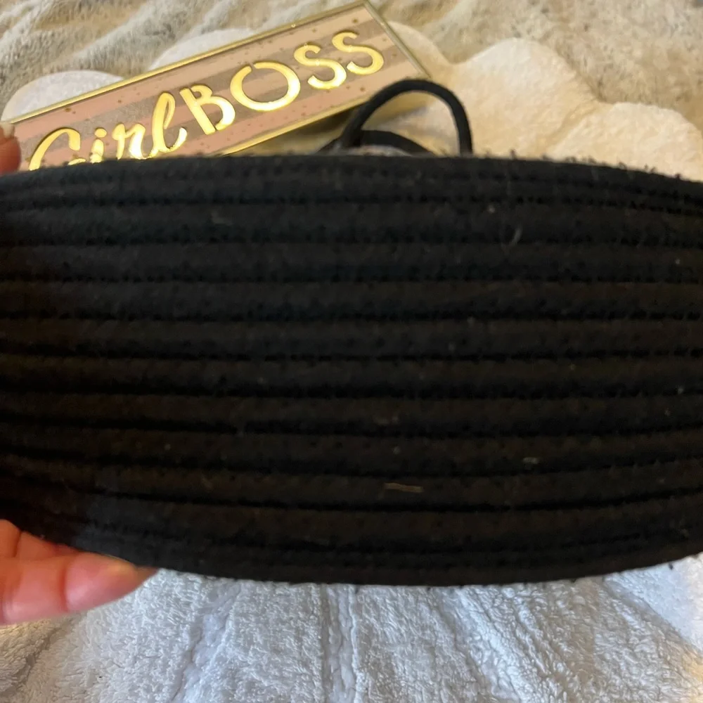 Black Macrame Hand Bag with Tassle